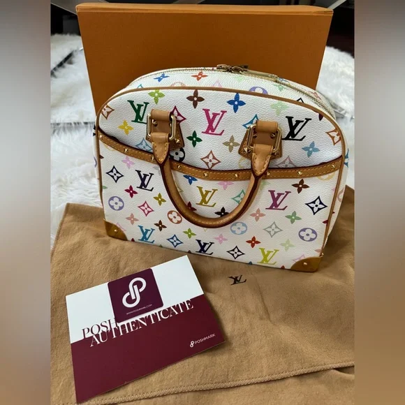 Rare Louis Vuitton Trouville Takashi Murakami Bag. In Excellent Condition 🔥 - Picture 4 of 12